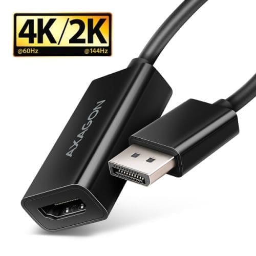 Axagon RVD-HI20N DP > HDMI 4K/60Hz, 15cm
