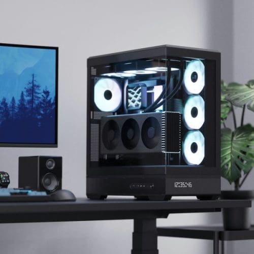 Számítógépház Aerocool P500B Digi 4x ARGB PWM Fan, Fekete