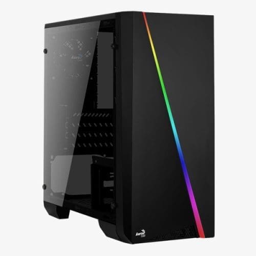 Számítógépház Aerocool Cylon Mini RGB mATX Fekete Akril üveg
