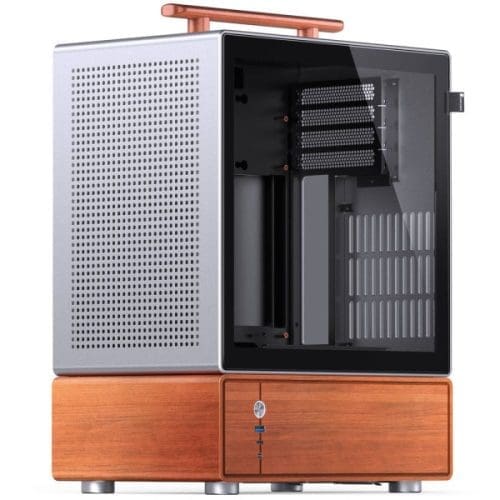 Jonsbo T7 ház, Midi-Tower, mATX, edzett üveg - ezüst
