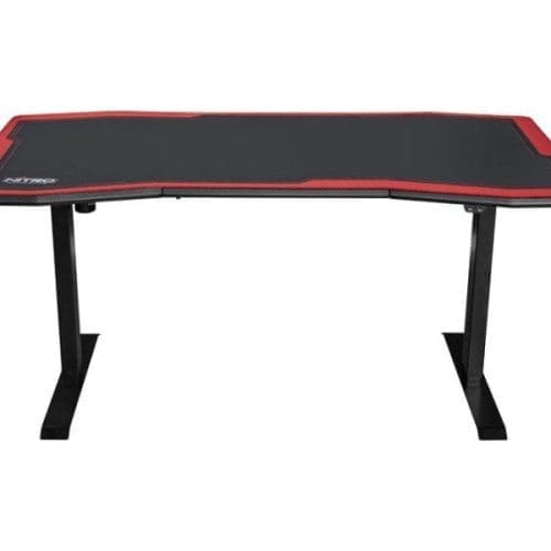 Gamer asztal Nitro Concepts D16E 1600 x 800 mm Carbon Red Elektromosan állítható