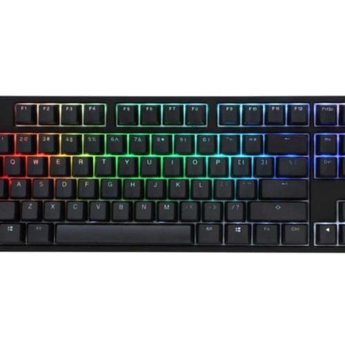 Billentyűzet Ducky ONE 2 RGB TKL MX Blue RGB LED Magyar Fekete