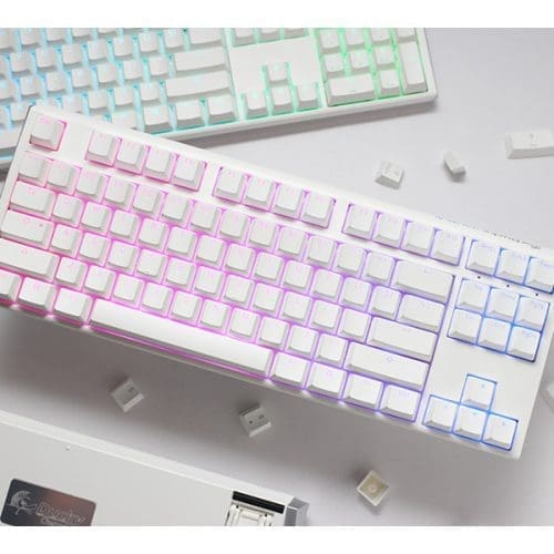 Billentyűzet Ducky ONE 3 TKL MX Brown RGB Premium ABS Magyar (HU) Fehér