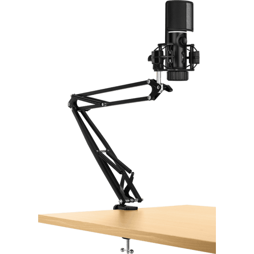 Mikrofon Streamplify MIC RGB Mount kardioid kondenzátor USB Fekete