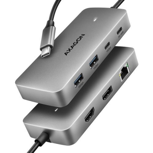 HUB AXAGON HMC-CUB83X2 USB-C 3.2 Gen 2, 10Gbps 2x USB-A + 1x USB-C, 1x HDMI 4K 60Hz+1x DP 4K
