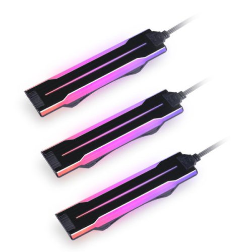 LED kiegészítő Lian Li UNI FAN P28 Side ARGB Strip, 3darabos Pack - fekete