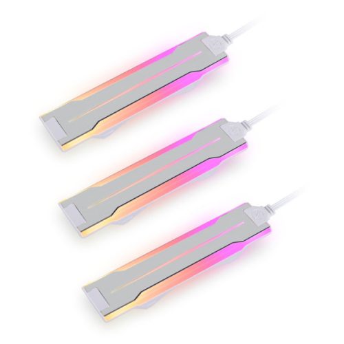 LED kiegészítő Lian Li UNI FAN P28 Side ARGB Strip, 3darabos Pack - fehér