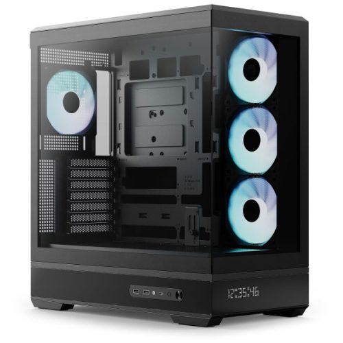 Számítógépház Aerocool P500B Digi 4x ARGB PWM Fan, Fekete