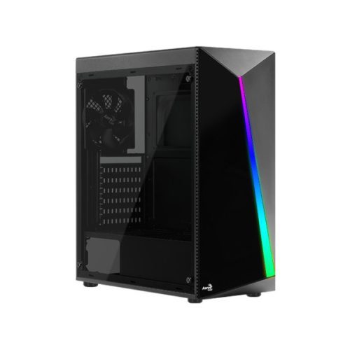 Számítógépház Aerocool Shard TG RGB ATX Fekete Edzett üveg