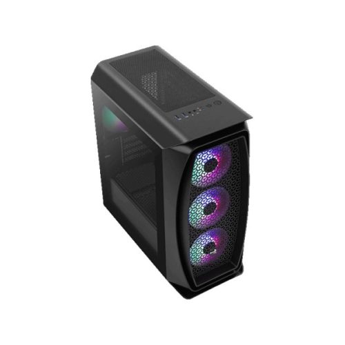 Számítógépház Aerocool Aero One Frost ARGB ATX Fekete Edzett üveg