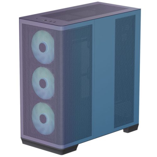 Számítógépház APNX C1 midi, edzett üveg,ChromaFlair