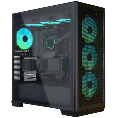 Számítógépház APNX Creator C1-R, Midi-Tower, ATX, edzett üveg - fekete