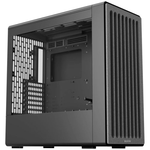 HAVN BF 360 Pc ház, Midi-Tower, E-ATX, edzett üveg, fekete