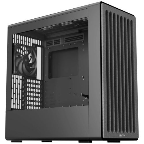 HAVN BF 360 Flow Pc ház, Midi-Tower, E-ATX, edzett üveg, fekete
